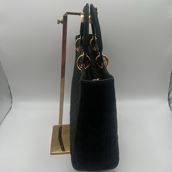 CHRISTIAN DIOR CANNAGE LADY DIOR BLACK AND GOLD - Picture 4 of 14